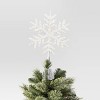 13.5" Pre-lit Snowflake Christmas Warm White LED Lights Tree Topper - Wondershop™ - 3 of 4