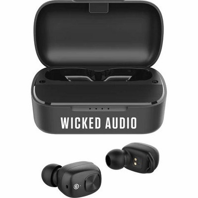 Wicked Audio Torc True Wireless Stereo Earbud with Powerbank Charging Case - Black