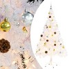 vidaXL Christmas Tree White PVC, steel Medium Christmas Tree - 5 x 3 ft - 2 of 4