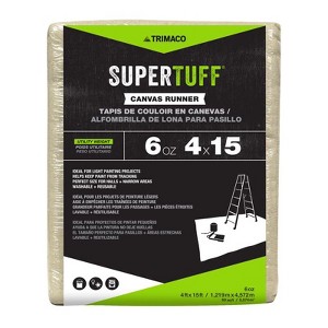 Trimaco SuperTuff 4 ft. W X 15 ft. L X 0.06 mil 6 oz Canvas Drop Cloth 1 pk - 1 of 1
