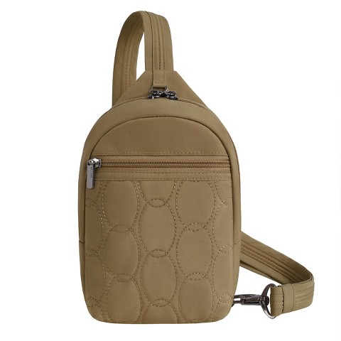Travelon Anti-Theft Runways Small Sling - Brown