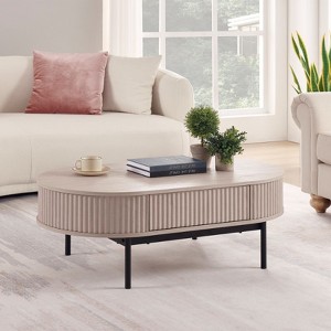 unipaws Curved Profile Modern Center Table - 1 of 4