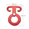 Unique Bargains Aluminum T-Ring Hooks Tent Rope Buckles Self-Locking Camping Cord Hook Hanger - 2 of 4