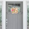 Big Dot of Happiness Sweet 16 - Hanging Porch 16th Birthday Party Outdoor Decorations - Front Door Decor - 1 Piece Sign - 2 of 4