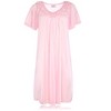 JEFFRICO Womens Short Sleeve Nightgowns Sleepwear Soft Pajama Dress Nightshirts - 3 of 4