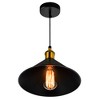 CWI Lighting Brave 1 Light Down Mini Pendant With Black Finish - 2 of 3