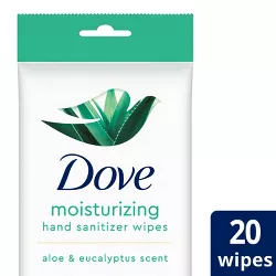 Dove Beauty Aloe & Eucalyptus Moisturizing Hand Sanitizer Wipes - 20ct