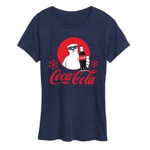 Women's - Coca-Cola - Polar Bear Circle Short Sleeve Graphic T-Shirt - 1 of 4