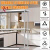 Heavy Duty Stainless Steel Table with Shelves Commercial Kitchen Prep Table with 2 Tier Overshelf - 4 of 4