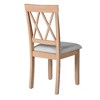 Kumasinova Upholstered Dining Chairs – Set of 2 Tufted Linen Fabric Kitchen Chairs with Arched Backrest, Accent Diner Chairs with Solid Wood Legs - 2 of 4