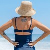 Women's Maternity Blue Sweetheart Cutout Tankini Top Swimsuit - Cupshe - 4 of 4