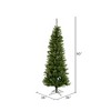 Vickerman Salem Pencil Pine Artificial Christmas Tree PreLit - 3 of 4
