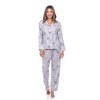Long Sleeve Floral Pajama Set - White Mark - 2 of 4