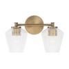 Capital Lighting Beau 2 - Light Vanity in  Aged Brass - 3 of 4
