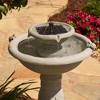 Smart Solar Country Gardens intelli Solar Birdbath with Remote Weathered Stone - 3 of 4