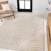 JONATHAN Y Anders High-Low MidCentury Modern Arch Stripe Two-Tone Indoor/Outdoor Area Rug - 3 of 4