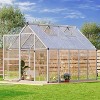 Outdoor Greenhouse, Large Walk in Greenhouses for Outdoors and Garden Planting, Polycarbonate Greenhouse with Enhanced Aluminum Frame - 2 of 4