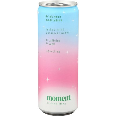 Moment Lychee Mint Chlorophyll Botanical Water -  11.5 fl oz (Pack of 12)