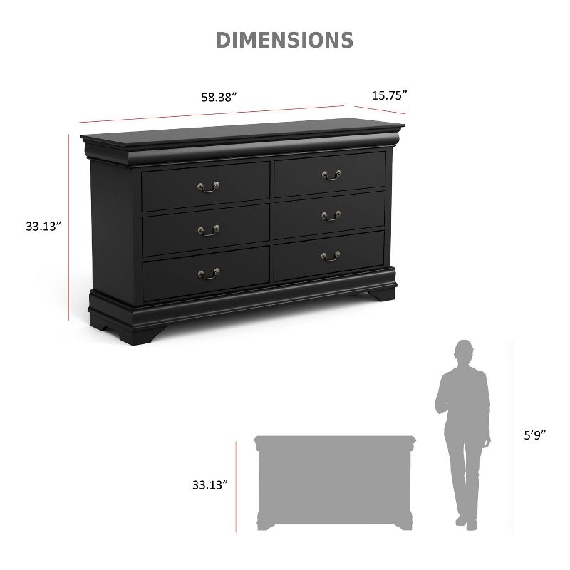 Sliver 6 Drawer Dresser - HOMES: Inside + Out, 4 of 14