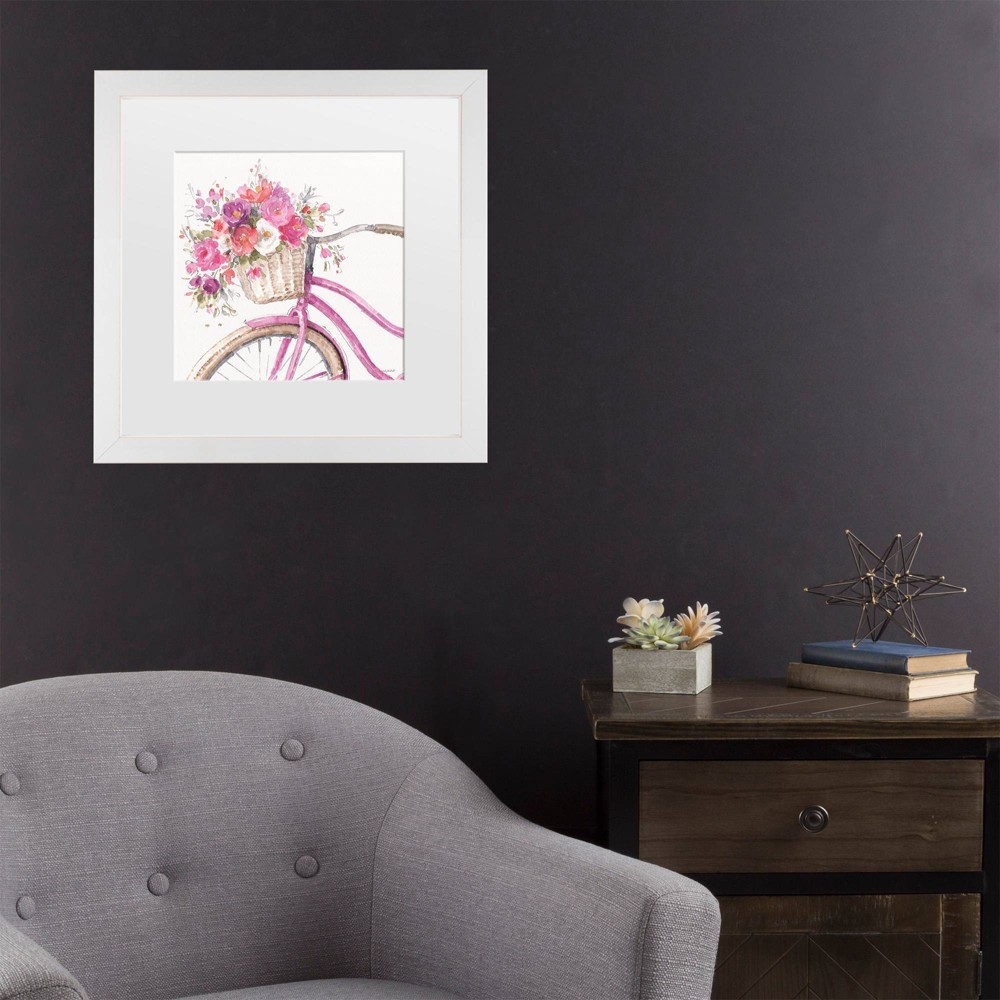 Photos - Other Decoration Trademark Fine Art 11"x11" Lisa Audit Obviously Pink 14 Matted Framed Art White