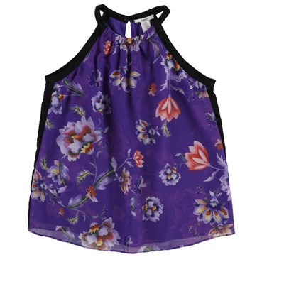 bar III Womens Marled Knit Halter Blouse Top