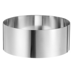 Unique Bargains Stainless Steel Seamless Nonstick Mirror Coating Round Cake Ring - 1 of 4