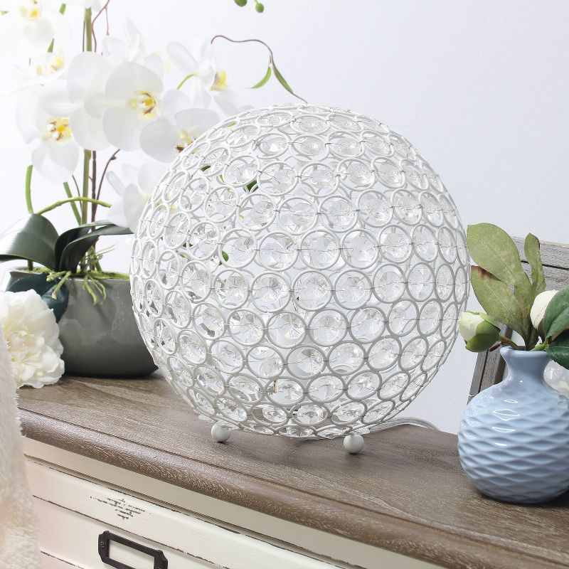 10" Elipse Crystal Ball Sequin Table Lamp - Elegant Designs, 4 of 11