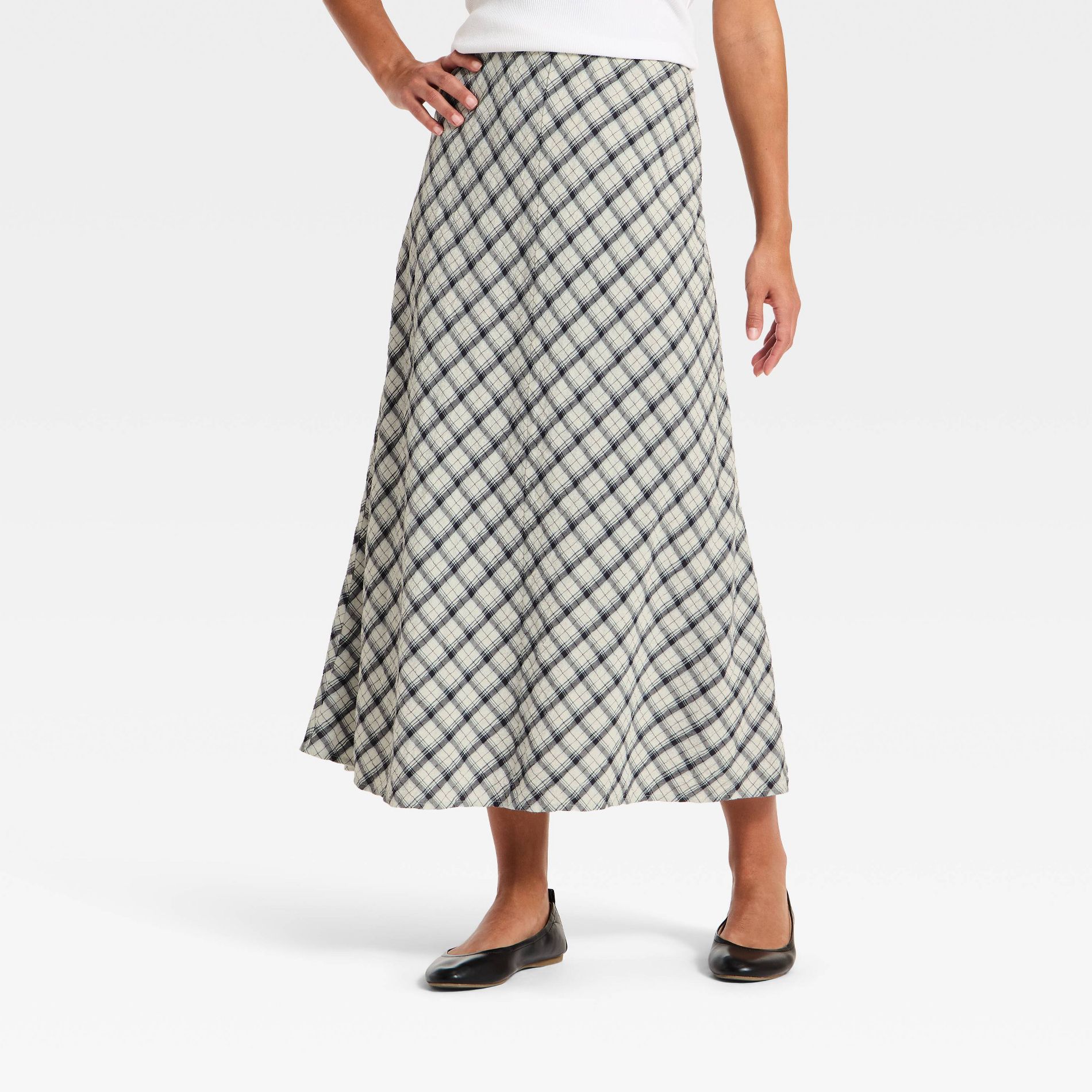 Women's Printed Midi Full Skirt - Universal Thread™