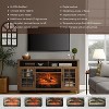 TV Media Stand with Electric Fireplace KD Inserts Heater - 2 of 4