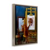 Stupell Industries Cat Confidence Self Portrait Floating Frame Canvas Art - 2 of 4
