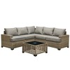 XIZZI All-Weather Rattan Furniture, Sectional Sets w/ Optional Solar Light-Up Coffee Table & Ottoman, Choose 6-9pc Configs in 8 Fade Resistant Colors - 2 of 4