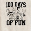 Boys' - Peanuts - 100 Days Of Fun Graphic Long Sleeve Fleece Sweatshirt - 2 of 4
