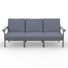 Hyleory 3-Seat Patio Accent Chair With Cushion,HDPE  Patio Sofa With Loose Cushion - 2 of 4