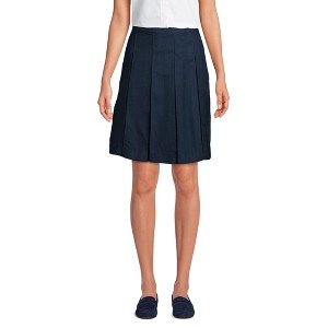 Lands' End Lands' End School Uniform Women's Solid Box Pleat Skirt Top of Knee - 1 of 3