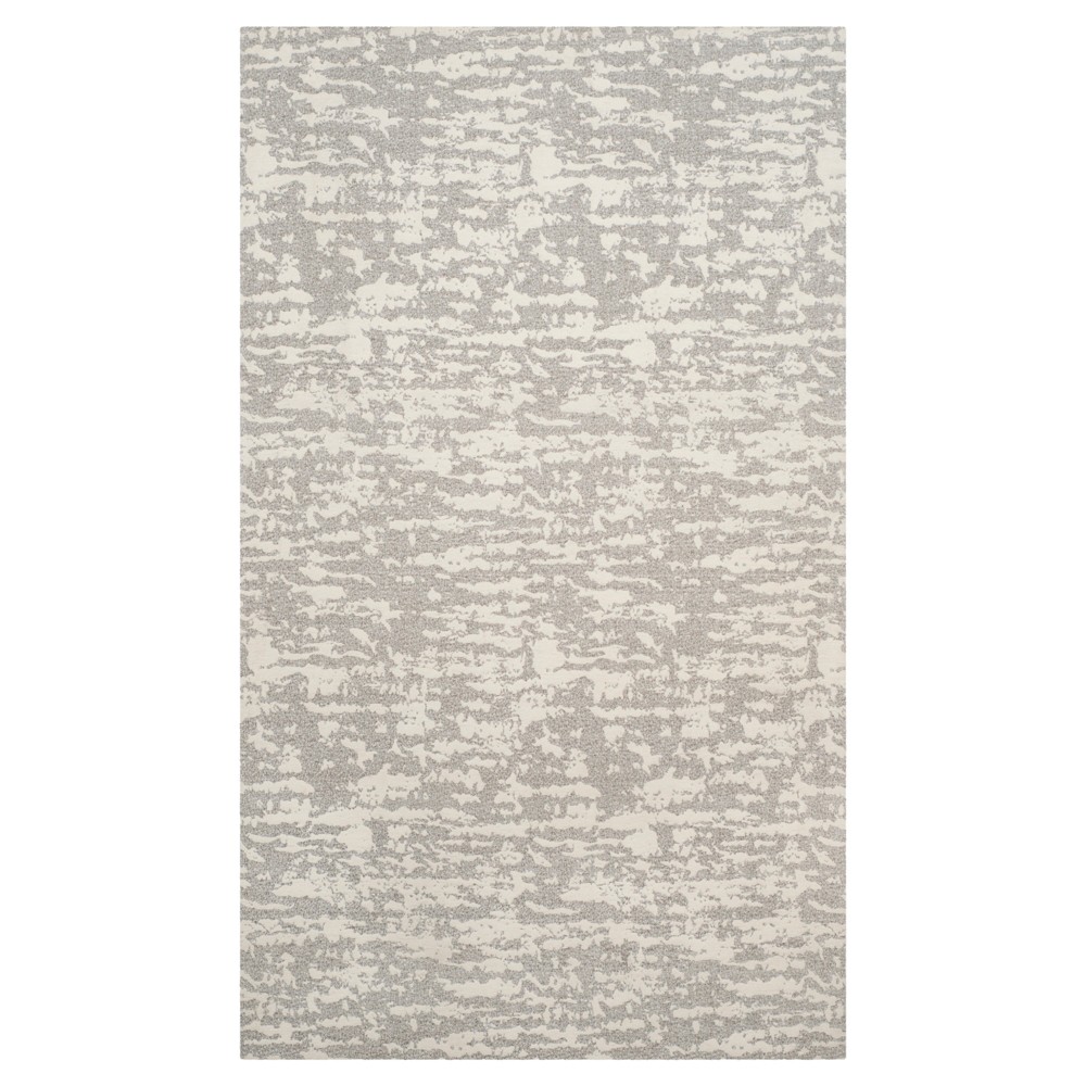 Light Gray/Ivory Spacedye Design Woven Area Rug 5'X8' - Safavieh