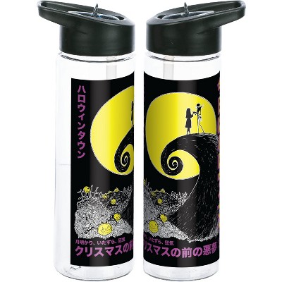 Nightmare Before Christmas 24-ounce Plastic Water Bottle (set Of 2