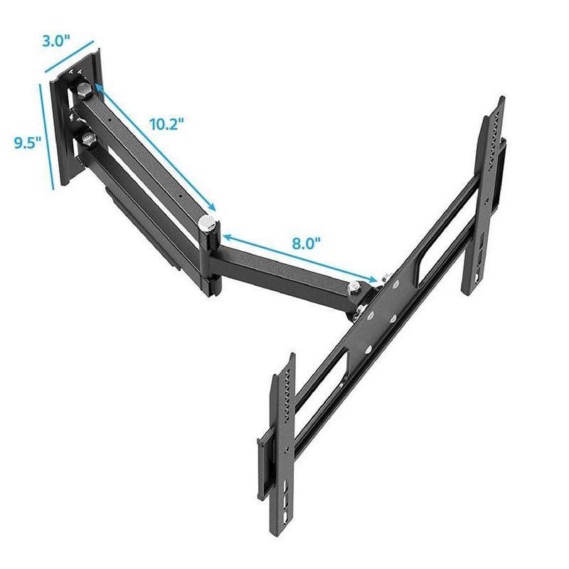 Monoprice Outdoor Full Motion TV Wall Mount Bracket For TVs 32in to 100in, Max Weight 110 lbs, VESA Patterns Up to 200x200 to 400x400, 2 of 7