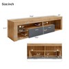 VYNXARIA Modern Design TV Stands for TVs up to 80in, LED Light Entertainment Center, Media Console with 6 Storage Cabinets - 4 of 4