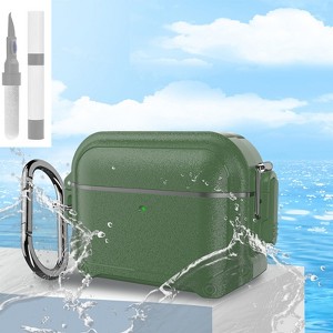 HTUTWOO AirPods 4th Generation Case - Waterproof, Shockproof, Rugged Full Body Case with Carabiner Clip and Cleaning Kit - 1 of 4