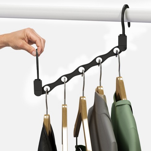 Hastings Home Closet Organizers - 10-pack Of Space Saving Hangers