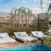 SpassWay 72"H 47"W Outdoor Metal Garden Trellis Privacy Screen Lattice Panel Indoor Room Divider - 3 of 4