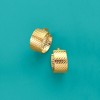 Ross-Simons Italian 14kt Yellow Gold Textured Huggie Hoop Earrings - 4 of 4