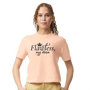 Simply Sage Market Women's Flawless My Dear Short Sleeve Relaxed Fit Cropped Tee - 1 of 3