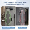 CASAINC 1-Spray Patterns with 2.5 GPM 22 Inches Wall Mount Dual Shower Heads in Spot Resist (Valve Included) - 3 of 4