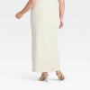 Women's High-Rise Brushed Ribbed Maxi Skirt - A New Day™ - 2 of 3