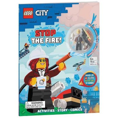 Lego City Stop The Fire activity Book With Minifigure By