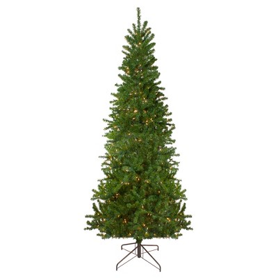 Northlight 9' Prelit Artificial Christmas Tree Canadian Pine Pencil - Clear Lights