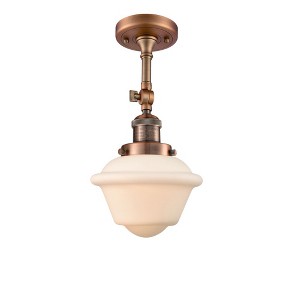 Oxford - 1 Light Semi-Flush Mount In Traditional Style-12.5 Inches Tall and 7.5 Inches Wide - 1 of 3