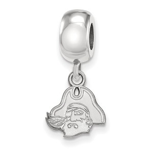 Black Bow Jewelry Sterling Silver East Carolina Pirates NCAA Bead Charm - 1 of 4