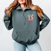 Simply Sage Market Patriotic Cherries Coquette Quarter Zip Fleece - 2 of 3